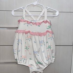 The Beaufort Bonnet Company Grandmillenial One Piece Swim with Ruffle Detail